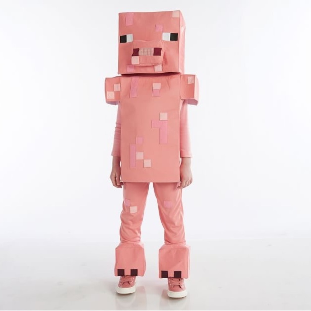 Pottery Barn Mojang Minecraft Pig Halloween costume 3T NEW - Picture 3 of 3